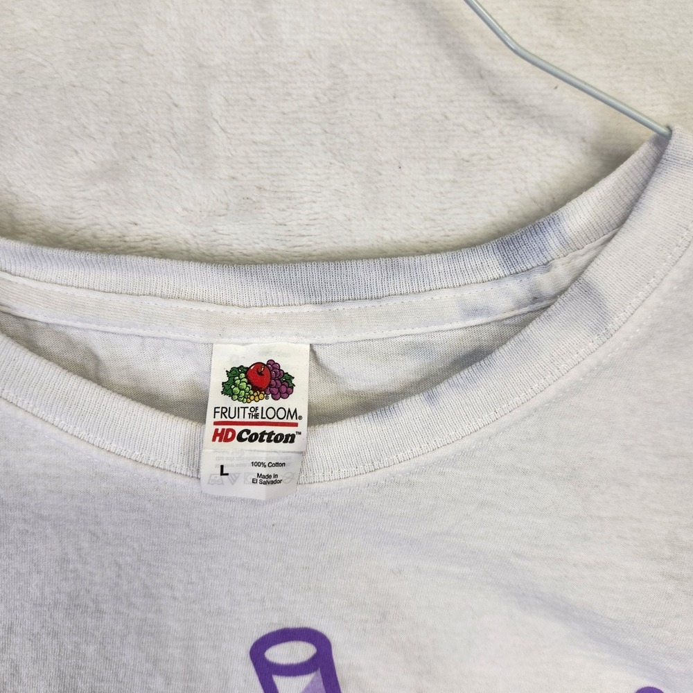 Hello Kitty Kawaii Strawberry Milk Crop Top White Pink Graphic Tee L - Picture 3 of 7